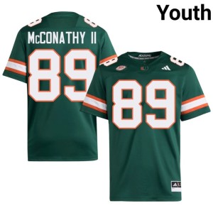 #89 Green Stitched Cole McConathy II College Football UM Youth Jersey 430768-877