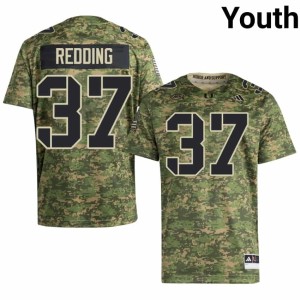 #37 Miami Hurricanes Cortez Redding Camo Youth College Football Limited Jerseys 466667-747