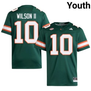 #10 College Football The U Youth Green Official Damon Wilson II Jersey 606484-301