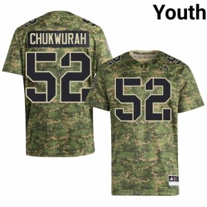 #52 College Football Isaac Chukwurah Game Miami Youth Camo Jersey 562819-248