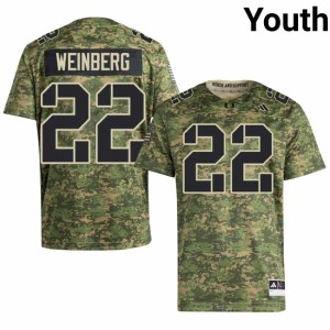 #22 Youth Game Camo Jake Weinberg College Football The U Jersey 491080-948