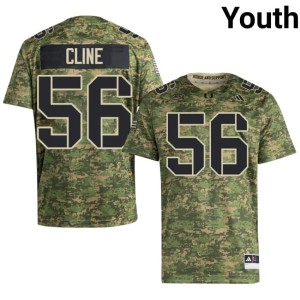 #56 Johnathan Cline Youth Camo Stitched Miami Hurricanes College Football Jerseys 669733-945