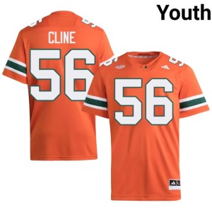 #56 Orange Johnathan Cline Youth College Football UM NCAA Jerseys 898658-731
