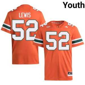 #52 UM Orange Youth College Football Ray Lewis High School Jerseys 492956-381
