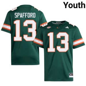#13 Alumni Miami Green Youth College Football Vance Spafford Jerseys 194246-503